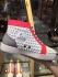 CHRISTIAN LOUBOUTIN Spiked Louis Trainers white pink and yellow 